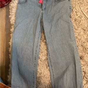 Edikted Light Blue Boot Cut Jeans